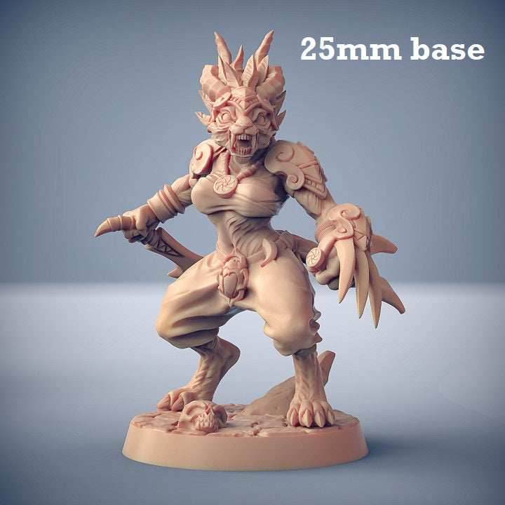 Rakshakin Headhunter: Sculpt E (Female Tabaxi Fighter) - 