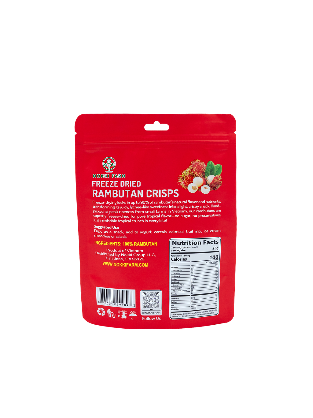 Freeze-Dried Rambutan (Ship by Jan 15th or sooner)