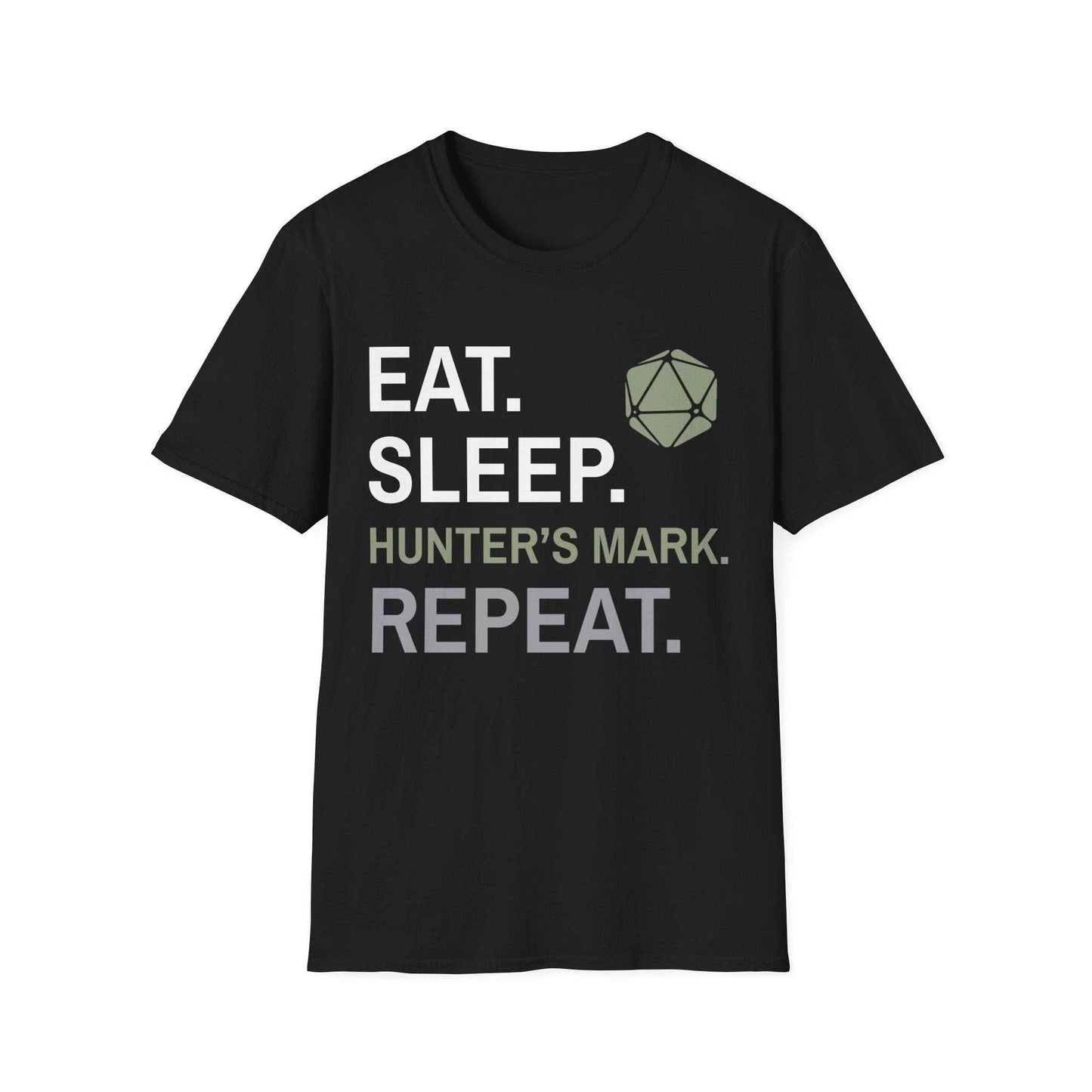 Ranger Class T-Shirt – 'Eat, Sleep, Hunter's Mark, Repeat' - Black / S