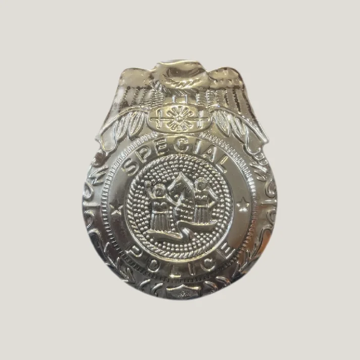 Rare 1950s Tin Special Police Badge Antique Gift for Collectors