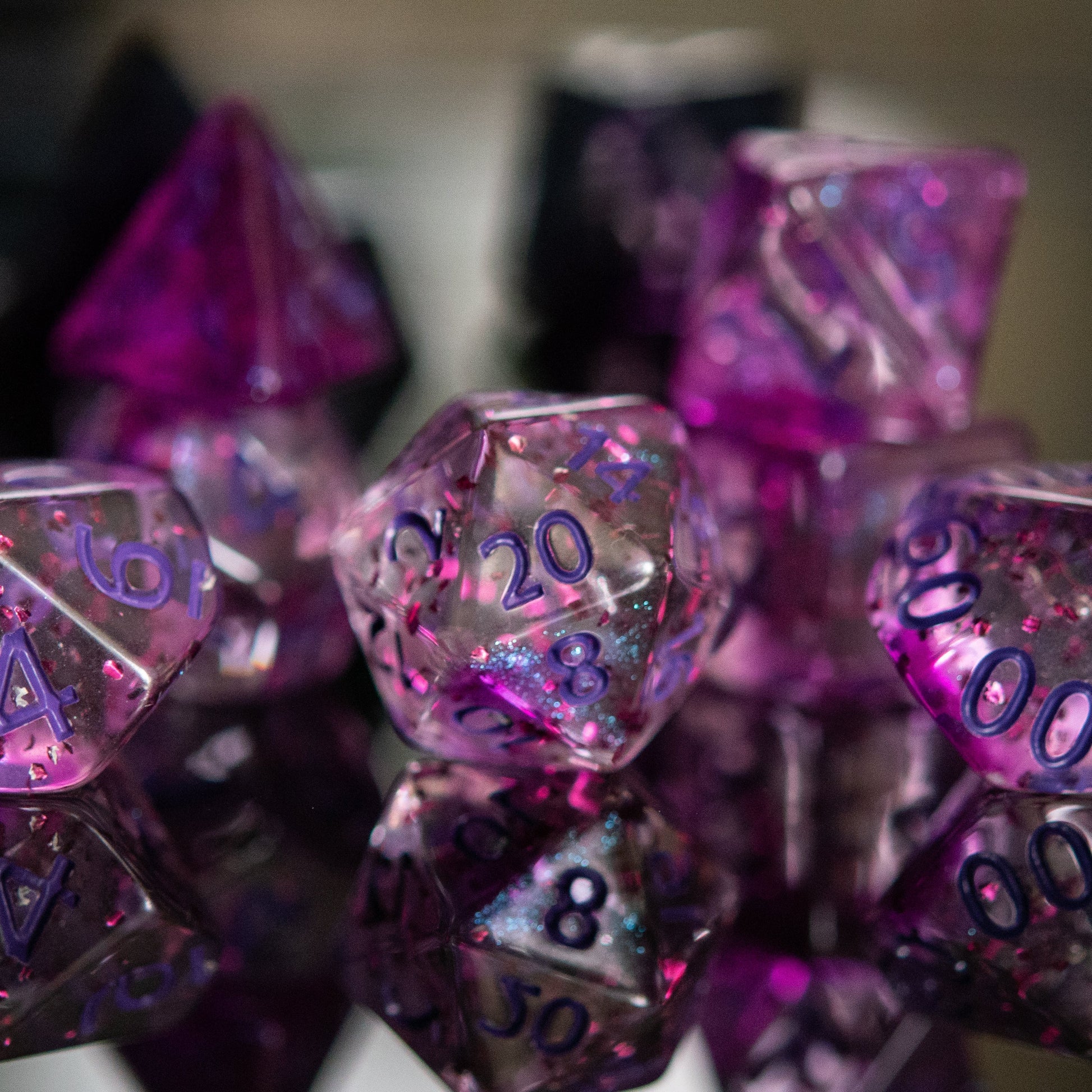 Rave Acrylic Dice Set