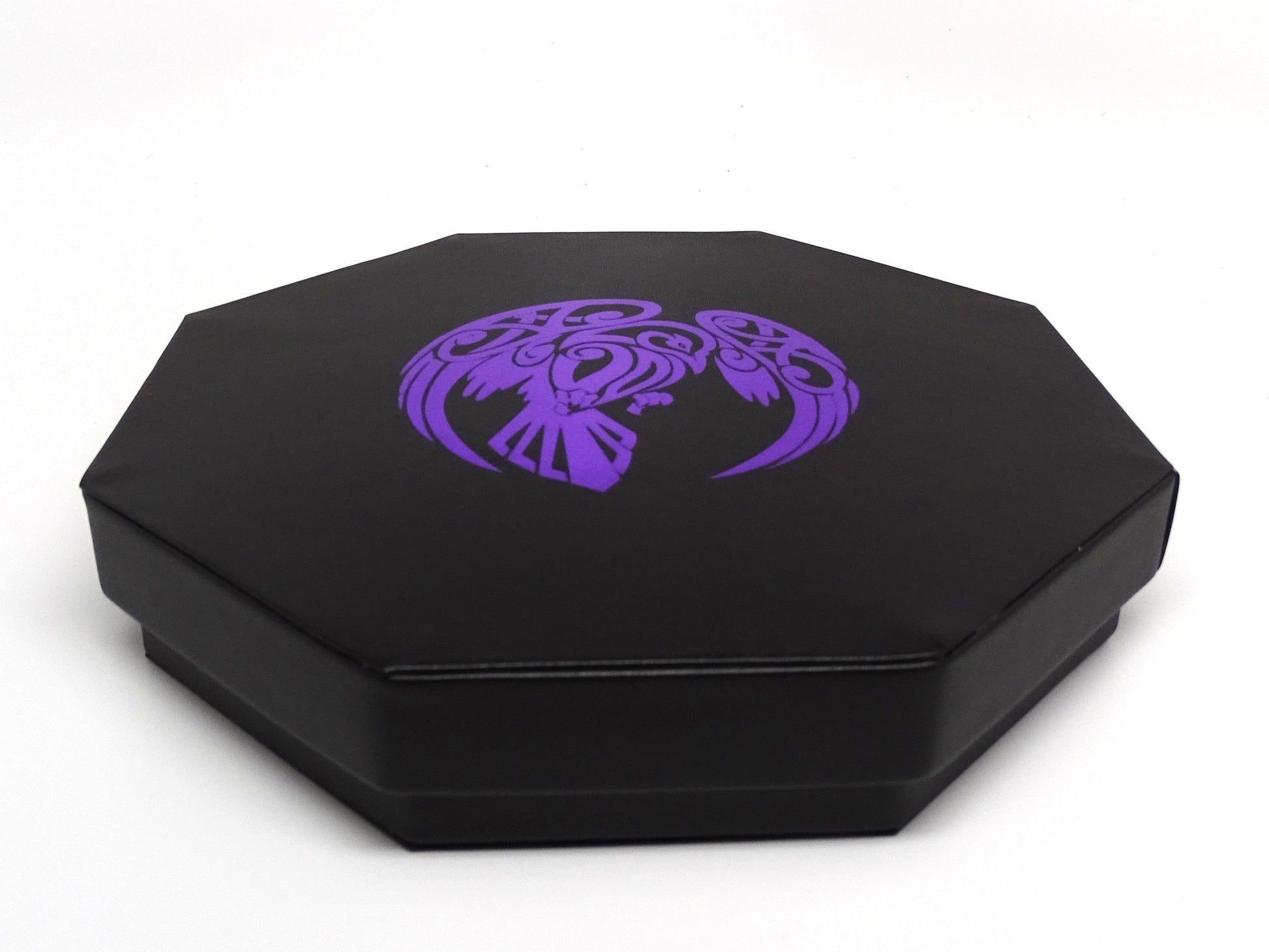 Raven Dice Tray With Dice Staging Area and Lid