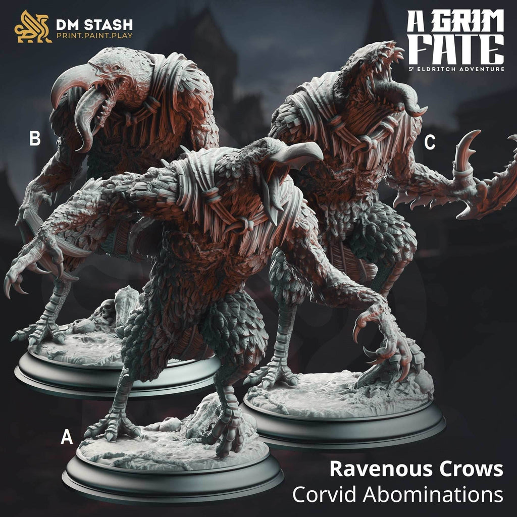 Ravenous Crows, Corvid Abominations - 32mm Scale / A - Definitely the Most Crow-Like