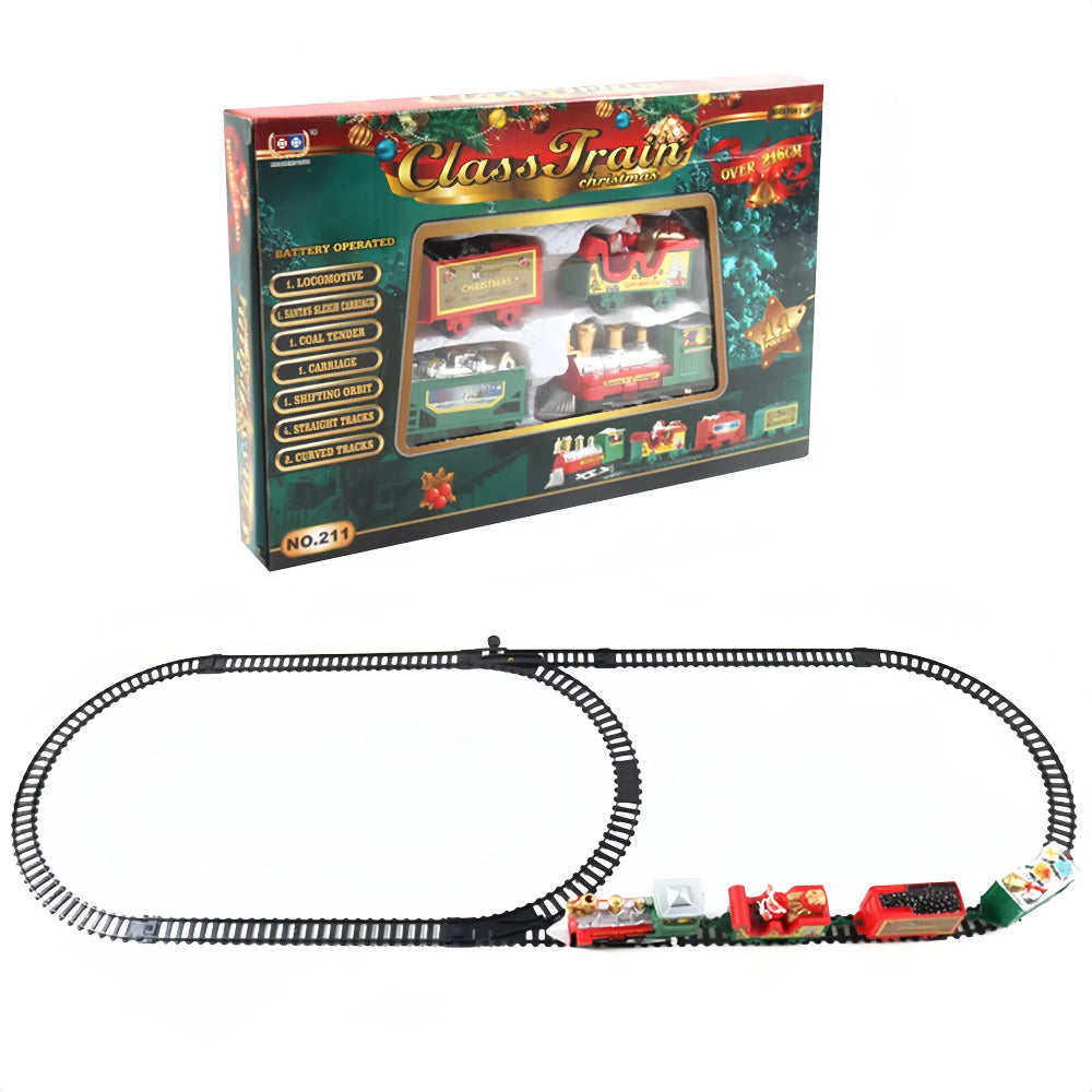 Realistic Electric Train Set for Christmas Decoration