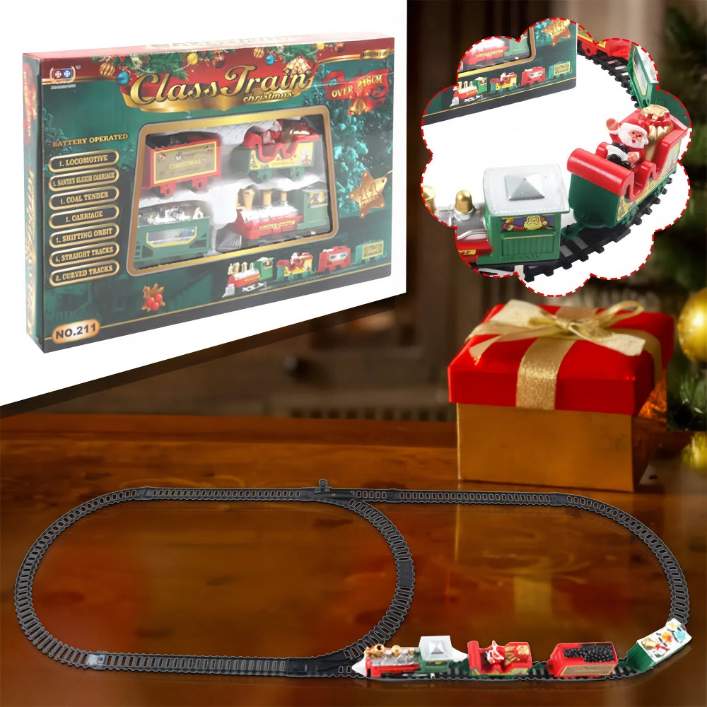 Realistic Electric Train Set for Christmas Decoration