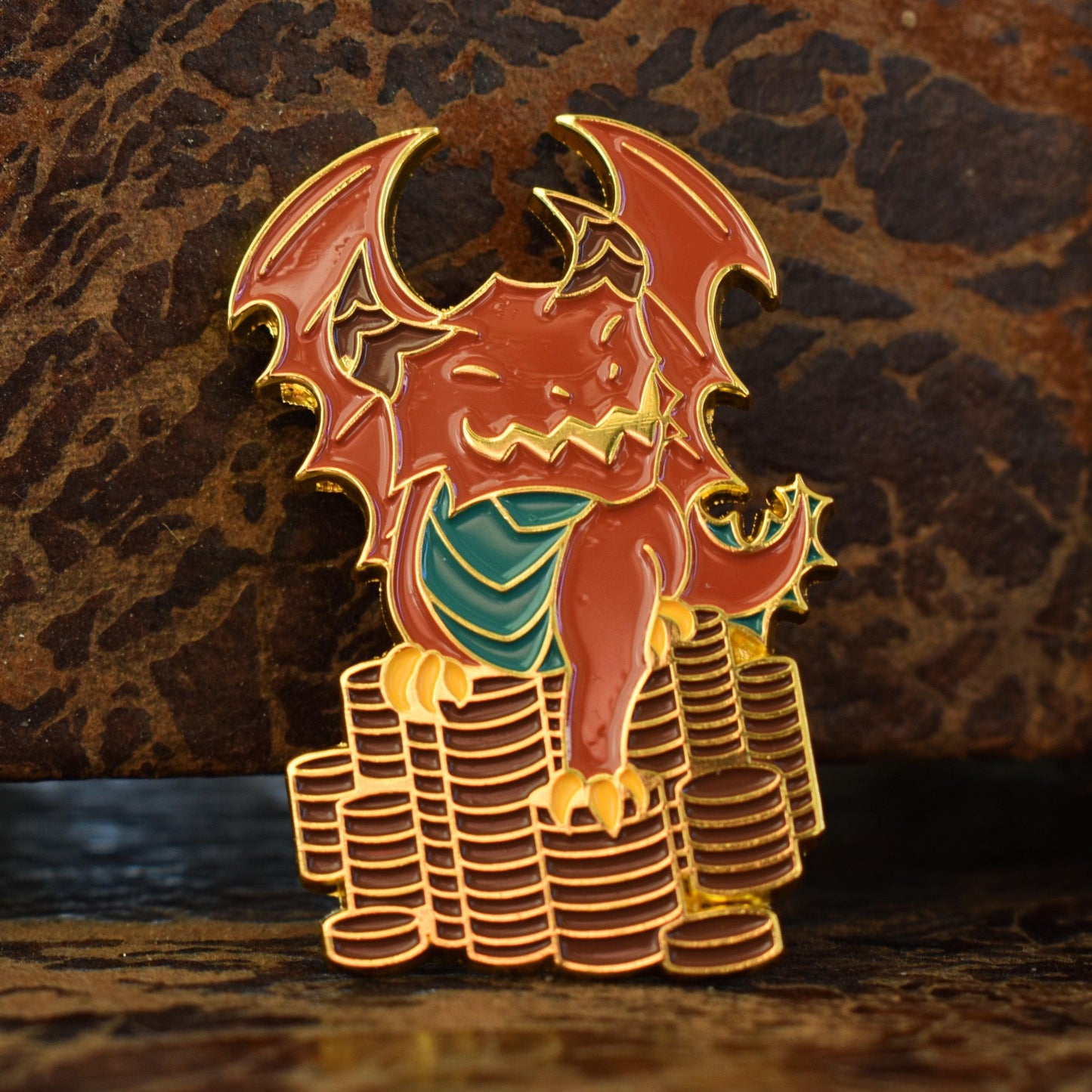 Red Dragon Hoard Pin