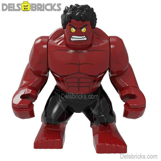 Red Hulk from Captain America: Brave New World Lego Minifigures Custom Toys - 