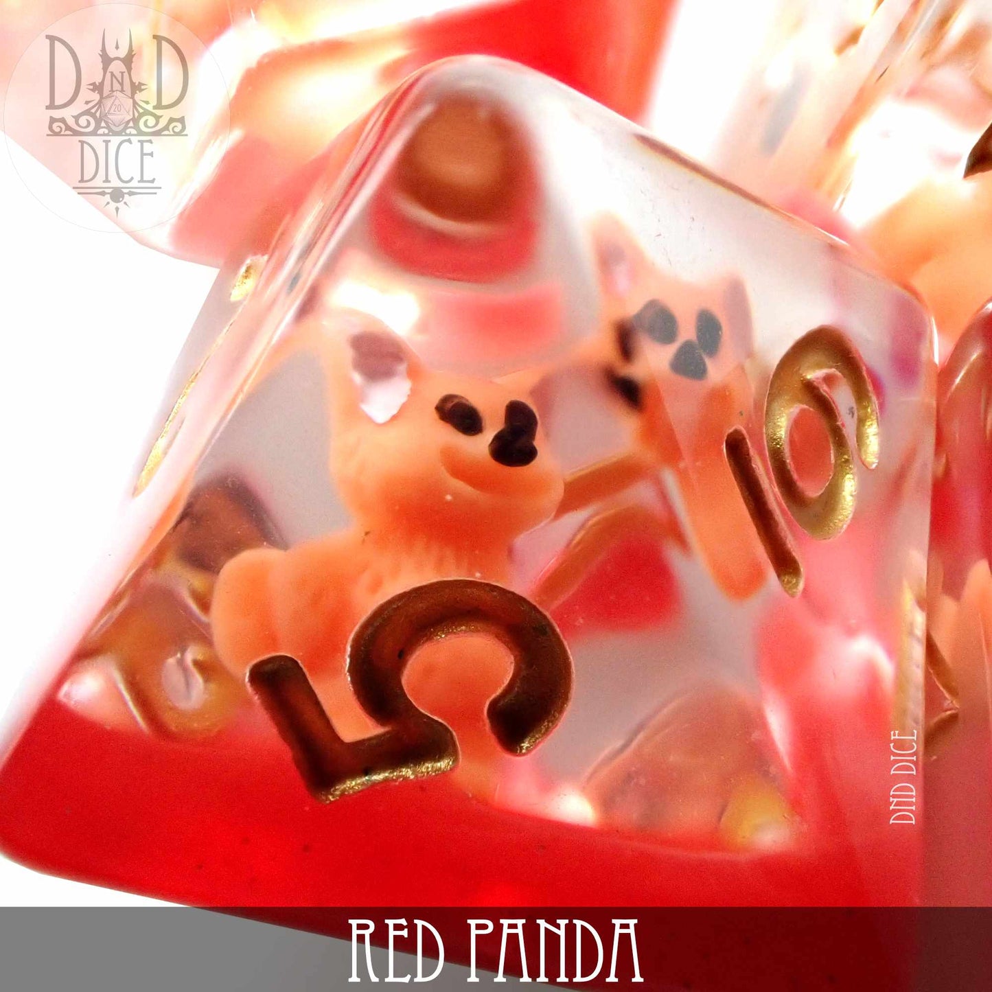 Red Panda Dice Set