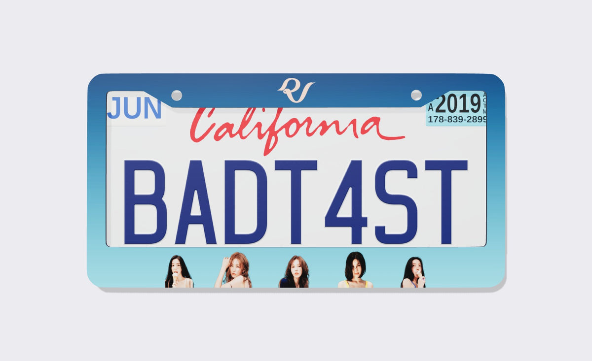 Red Velvet Kpop License Plate Frame