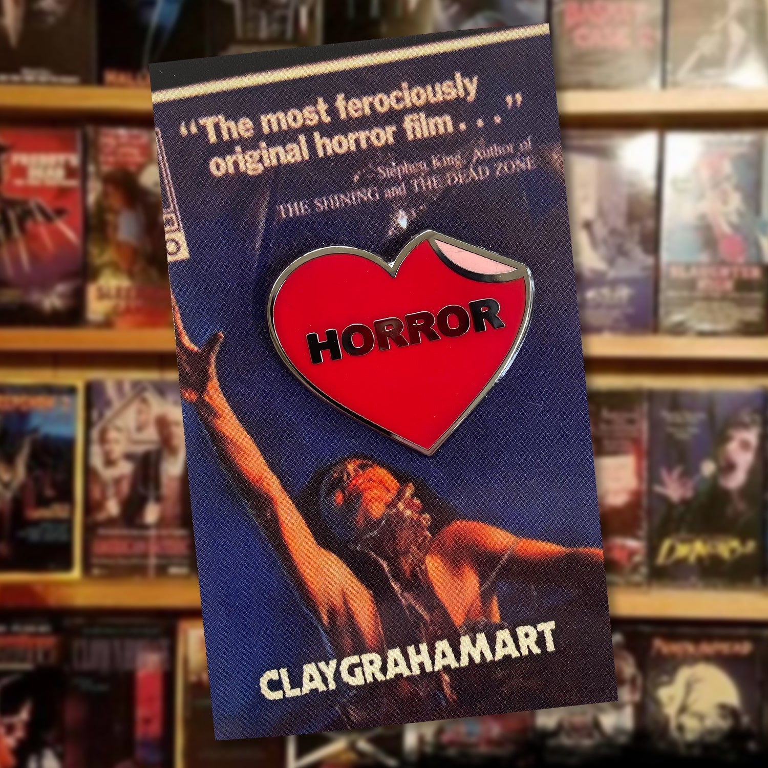 I Heart the Horror Section 1.25" Hard Enamel Pin