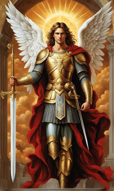 Renaissance Angels Poster Prints For Gallery Living Room Home Decor Archangel Michael With A Sword Canvas Painting Wall Art