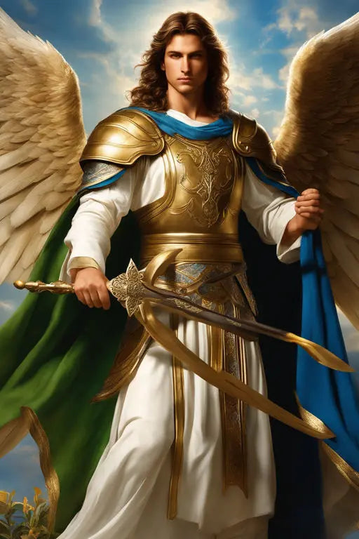 Renaissance Angels Poster Prints For Gallery Living Room Home Decor Archangel Michael With A Sword Canvas Painting Wall Art