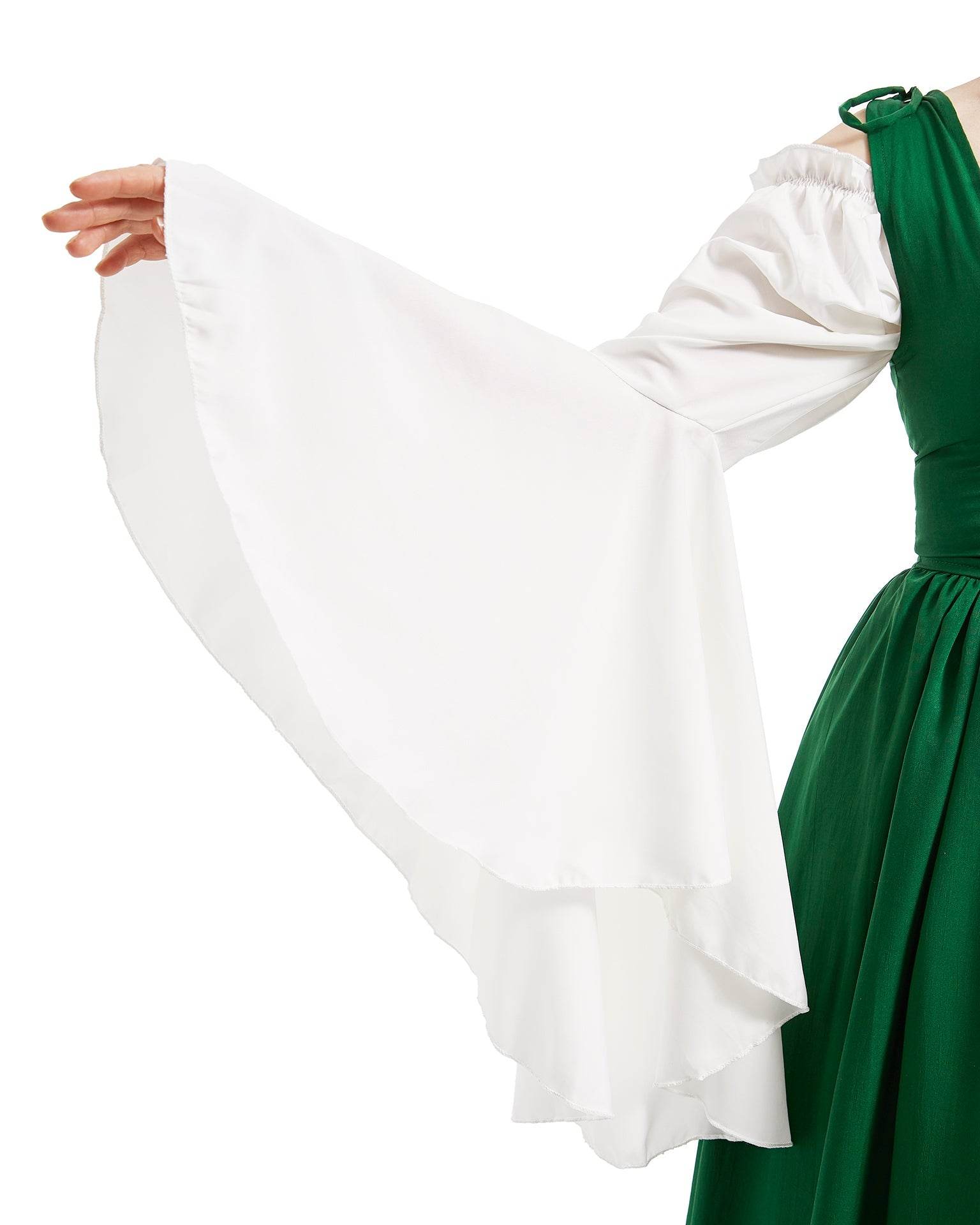 Renaissance Faire 2 piece Full Costume Irish Dress & Long-Sleeved Chemise - XXS/XS / Charcoal