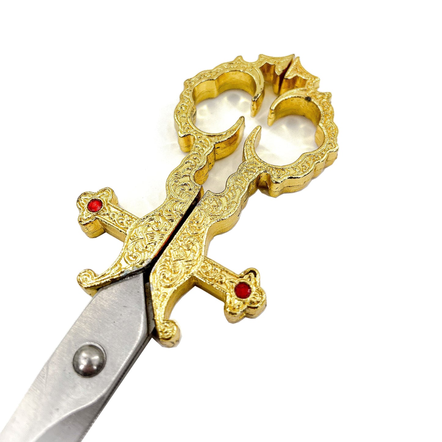 Renaissance Medieval Scissors Gold Dagger