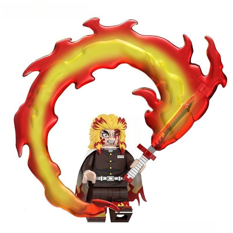 Rengoku Kyoujurou Demon Slayer Anime Lego Minifigures Custom Toys 2
