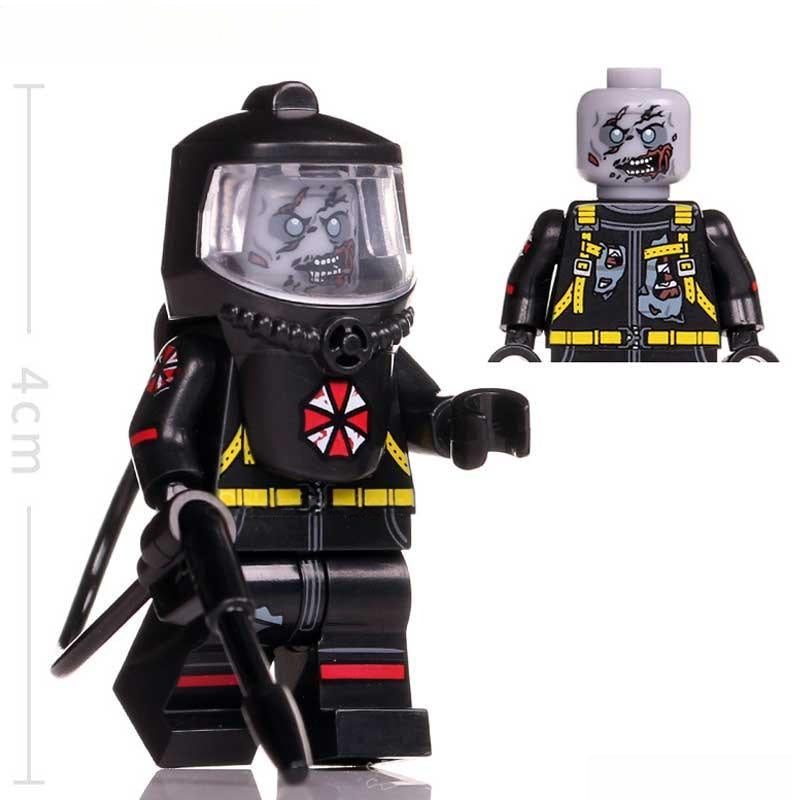 Resident Evil Hazmat Zombie Lego Minifigures Custom Toys