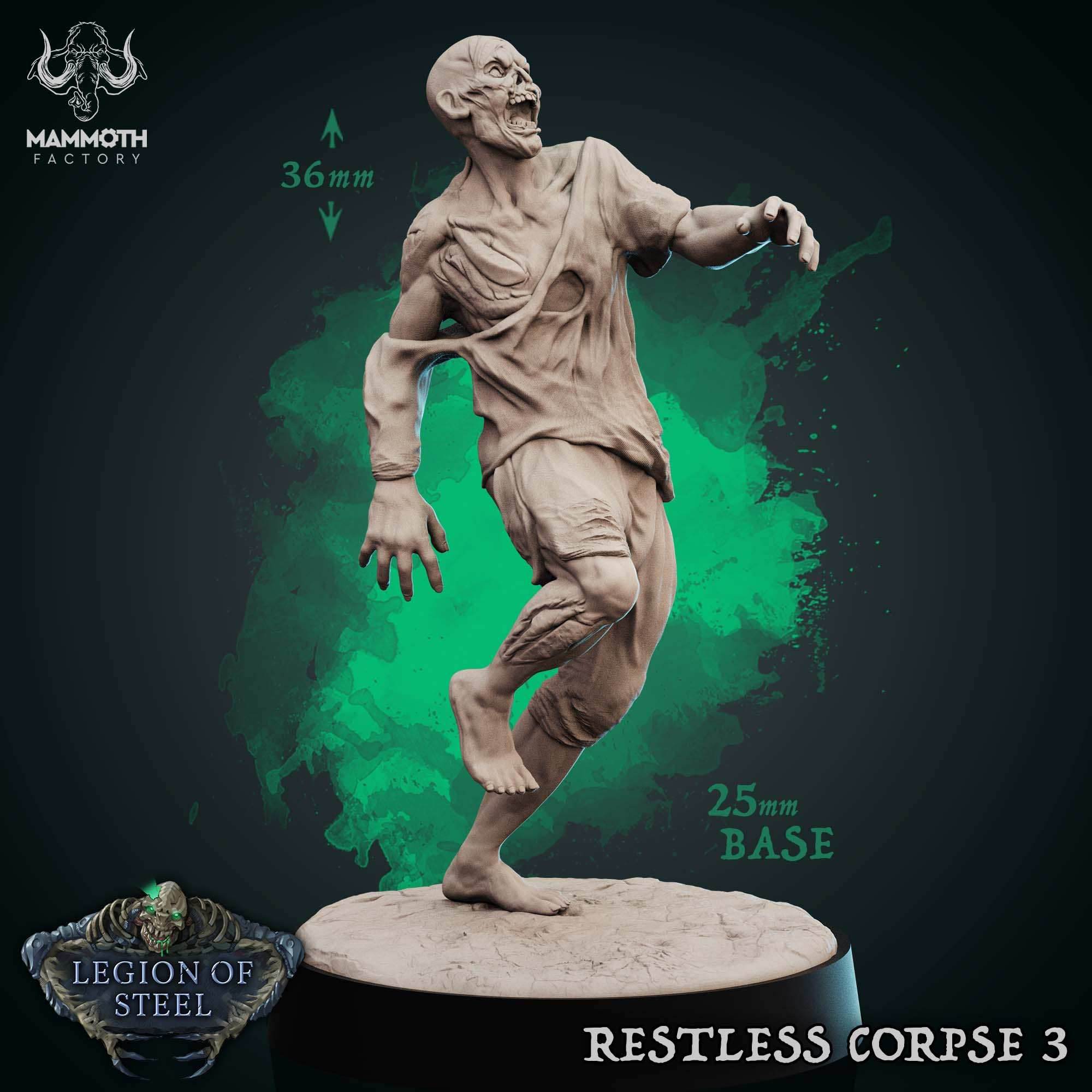 Restless Corpse: Sculpt 3 (Shambling Zombie) - 
