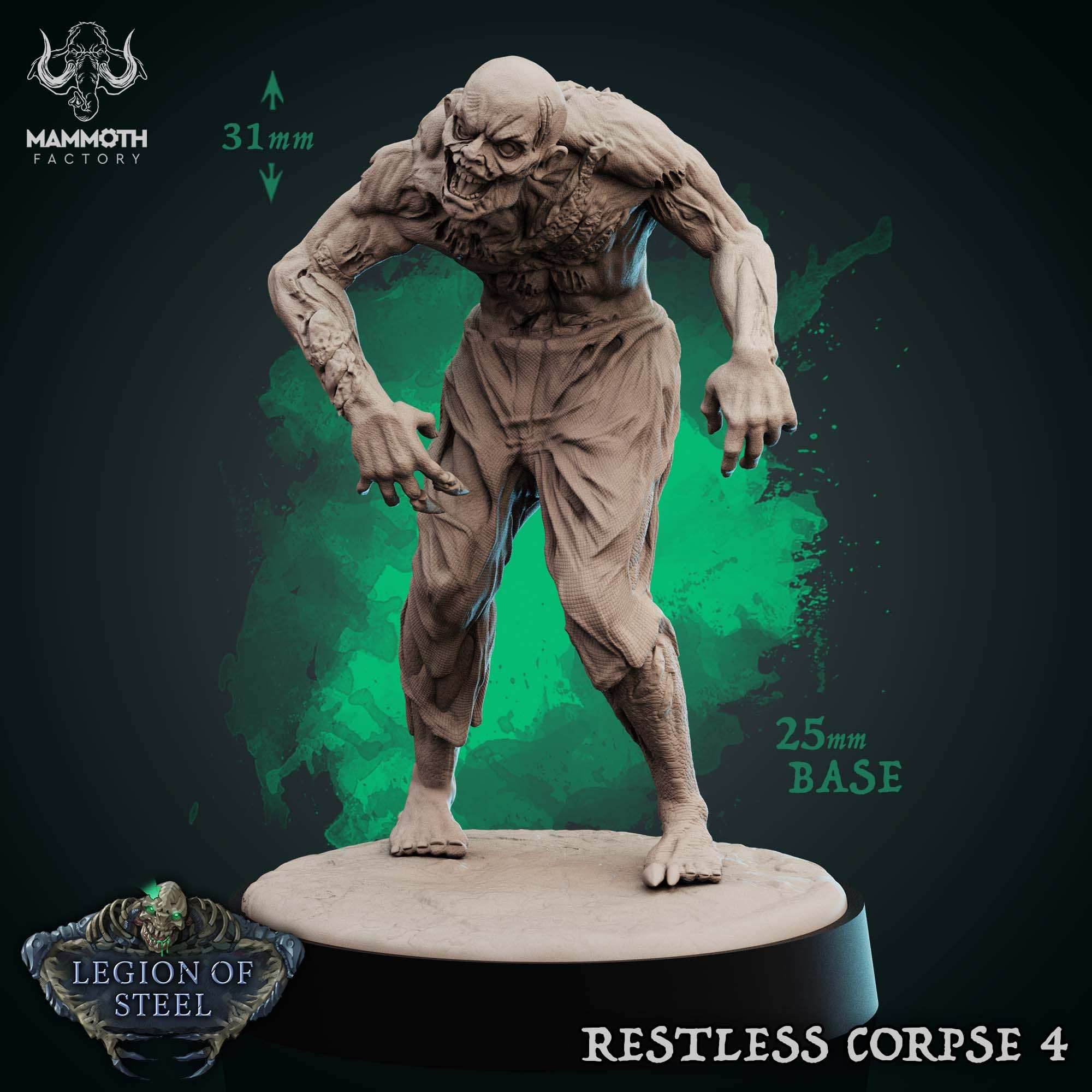 Restless Corpse: Sculpt 4 (Shambling Zombie) - 