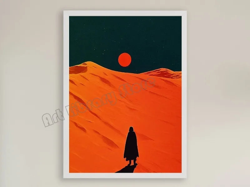 Retro Dune Classic Movie Inspired Poster Mid Century Arrakis Desert Travel Wall Art Pictures Canvas Painting Home Decor Gift