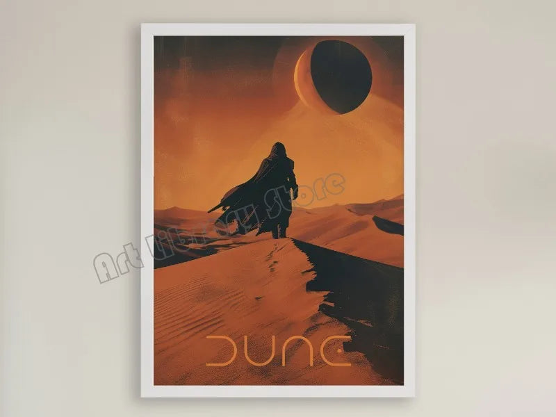 Retro Dune Classic Movie Inspired Poster Mid Century Arrakis Desert Travel Wall Art Pictures Canvas Painting Home Decor Gift