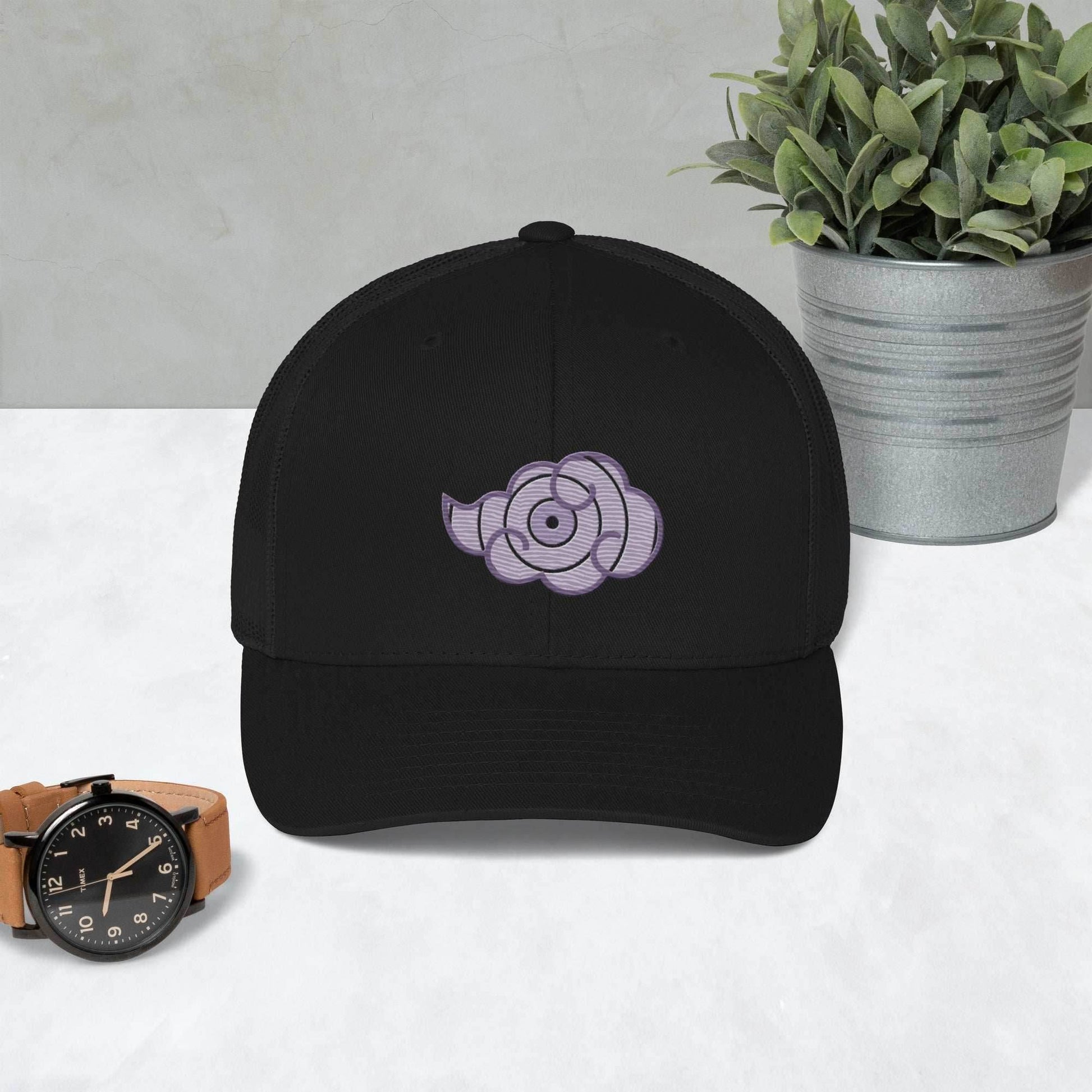 PAIN Cloud Embroidered Trucker Hat - Black