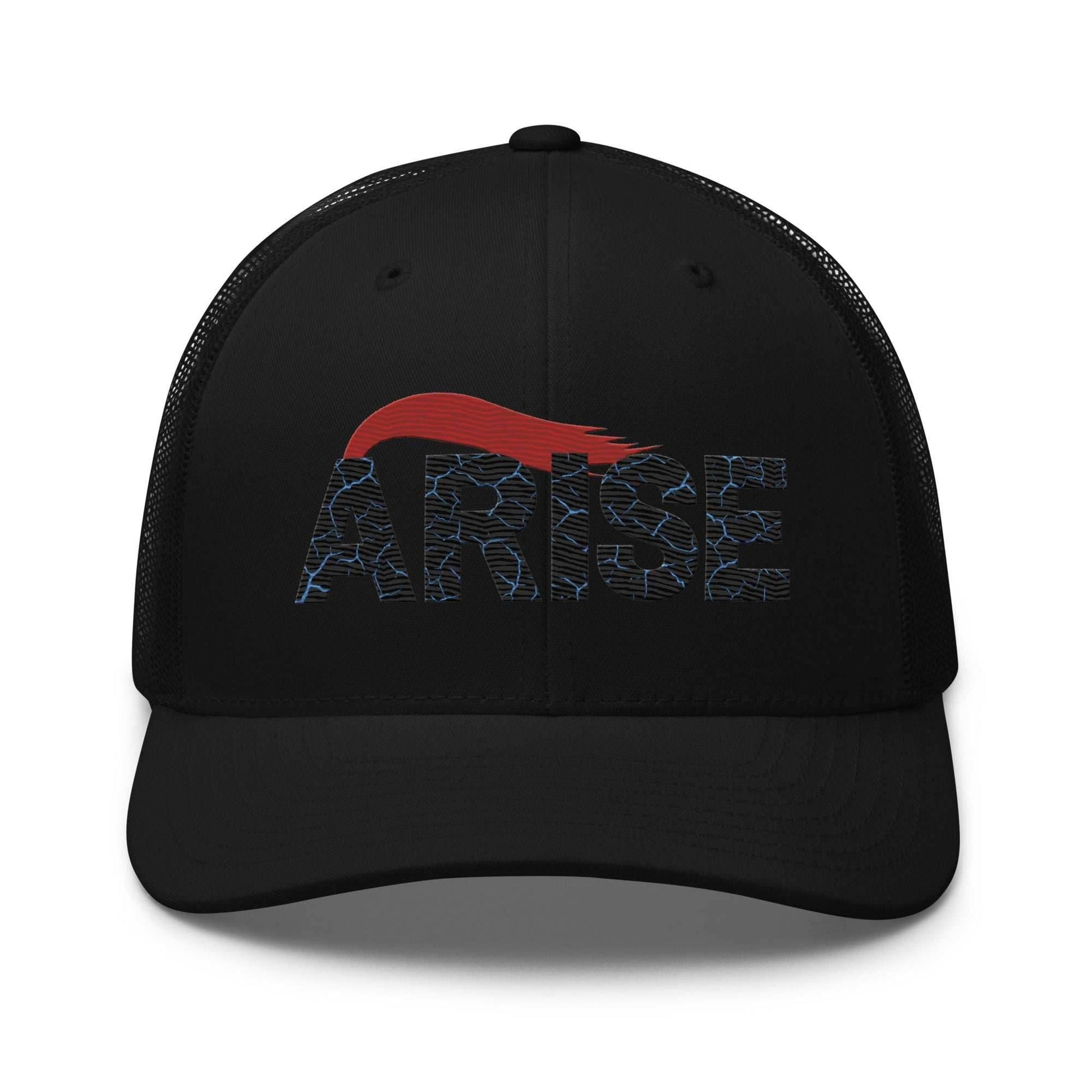 Igris Arise Embroidered Unisex Anime Trucker Hat - Black