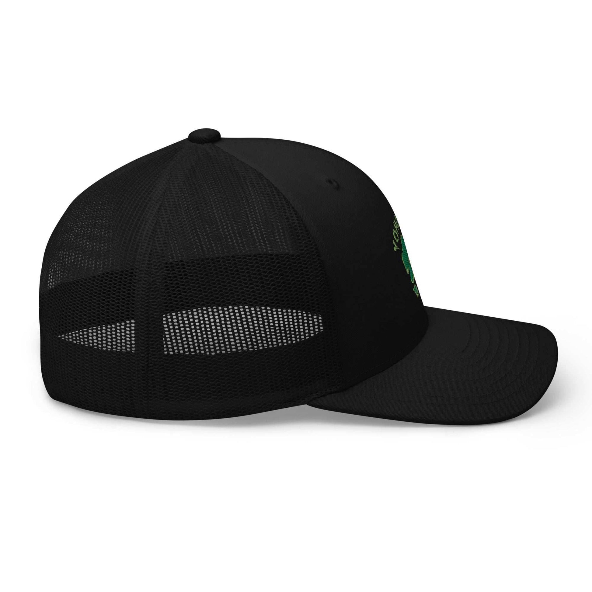 Brook Soul Yohoho Embroidered Anime Trucker Hat - Black