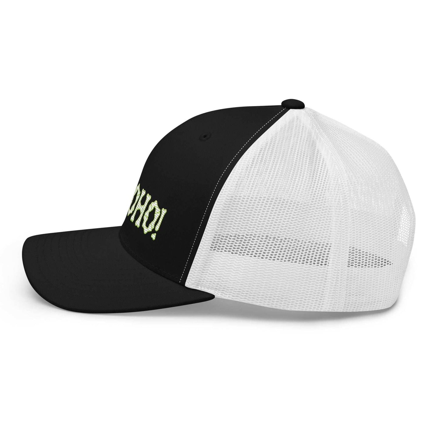 Yohoho Brook Embroidered Unisex Anime Trucker Hat - Black