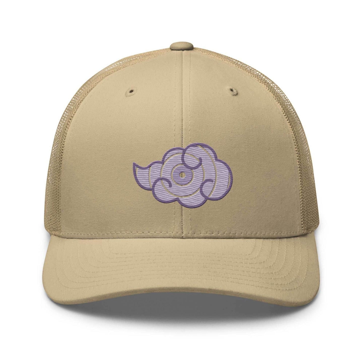 PAIN Cloud Embroidered Trucker Hat - Khaki