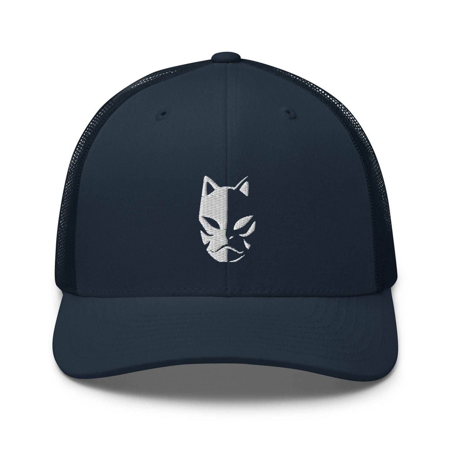 Anbu Mask Embroidered Trucker Hat - Navy
