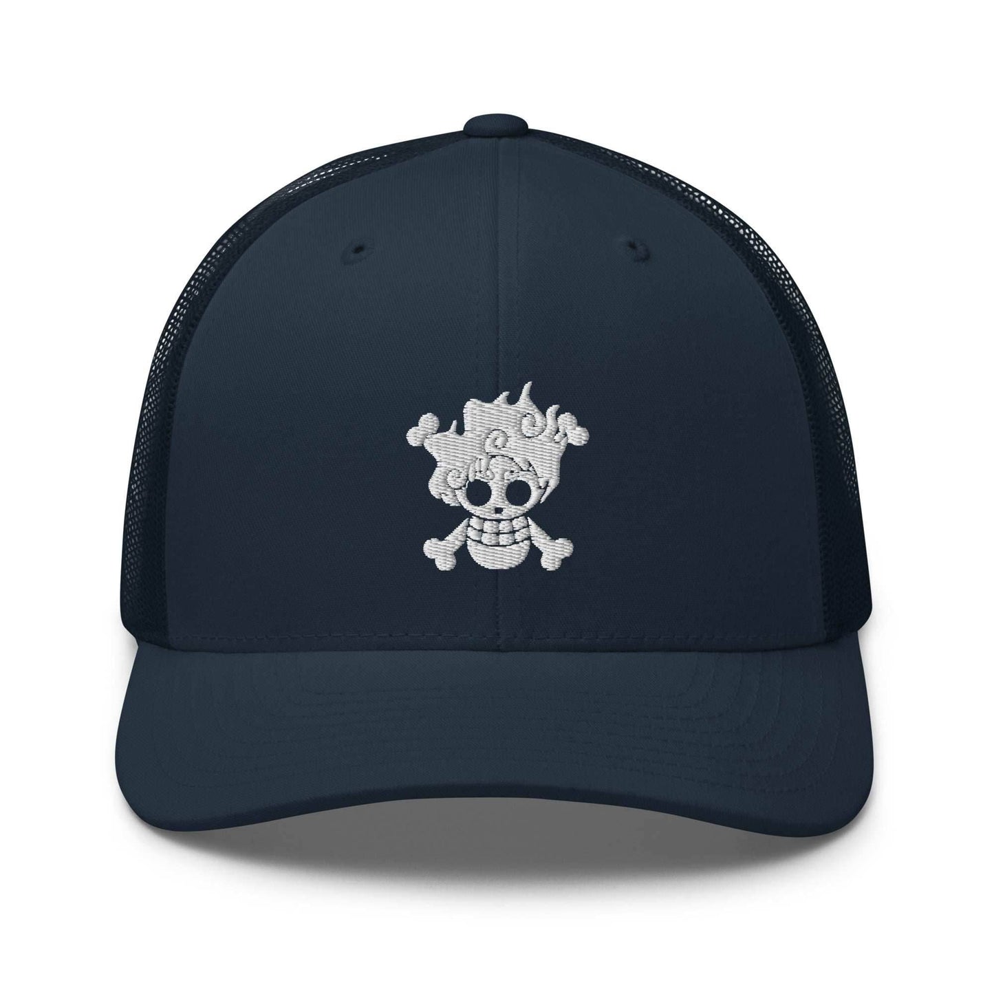 Luffy 5th Gear Embroidered Trucker Hat - Navy