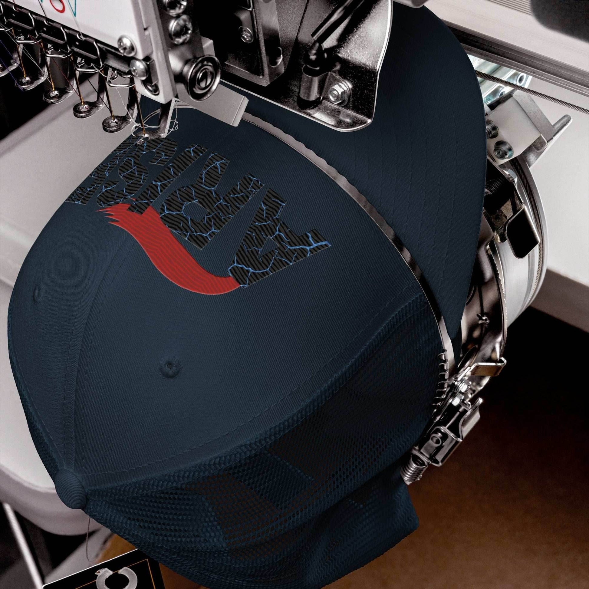 Igris Arise Embroidered Unisex Anime Trucker Hat - Black