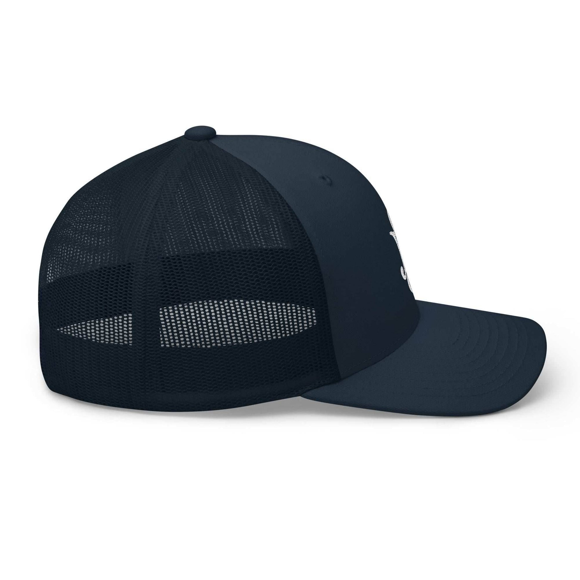 Nami Berries Embroidered Anime Trucker Hat - Black