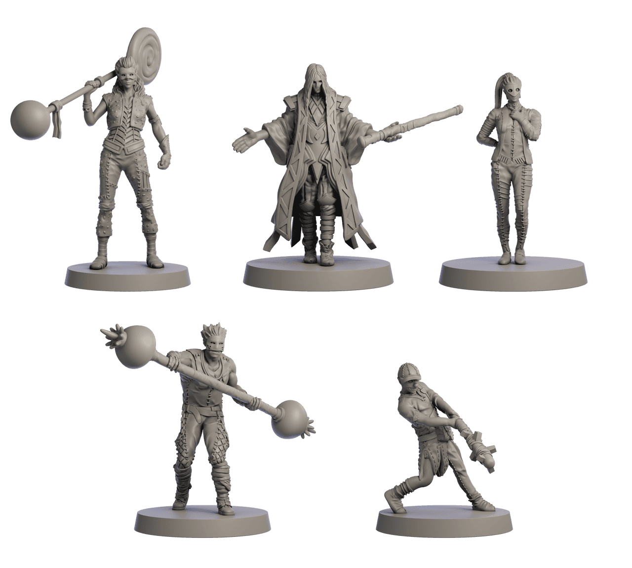 Heckna! - Miniatures - Revelers - 