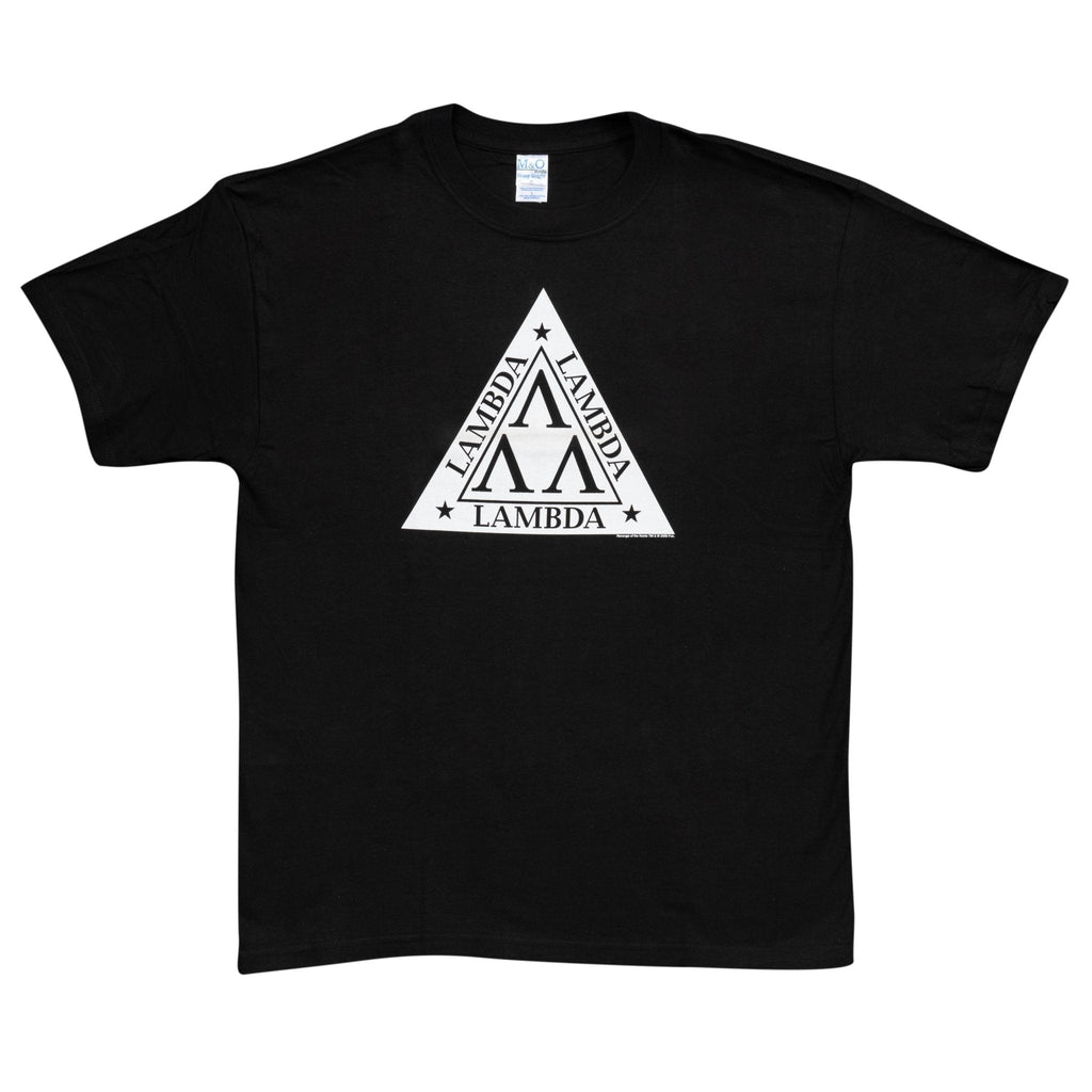 Revenge of the Nerds Lambda Lambda Lambda Adult Black T-Shirt