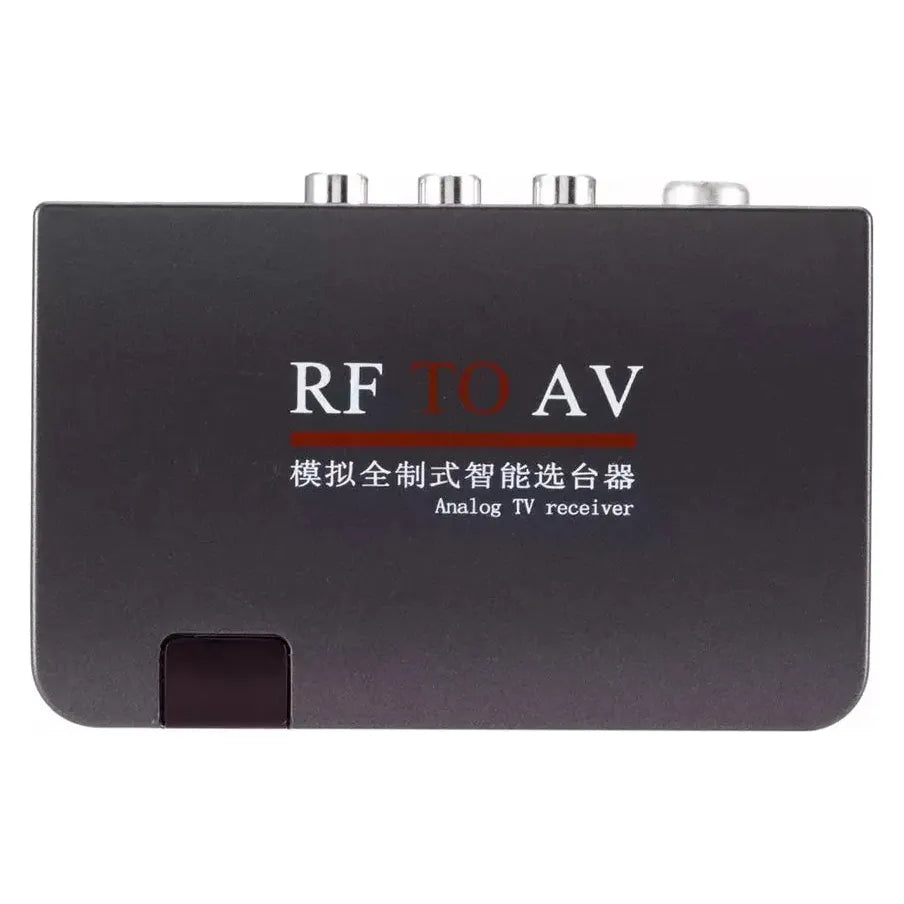 RF to AV Analog TV Receiver Converter Modulator Power Adapter w/AV Cable