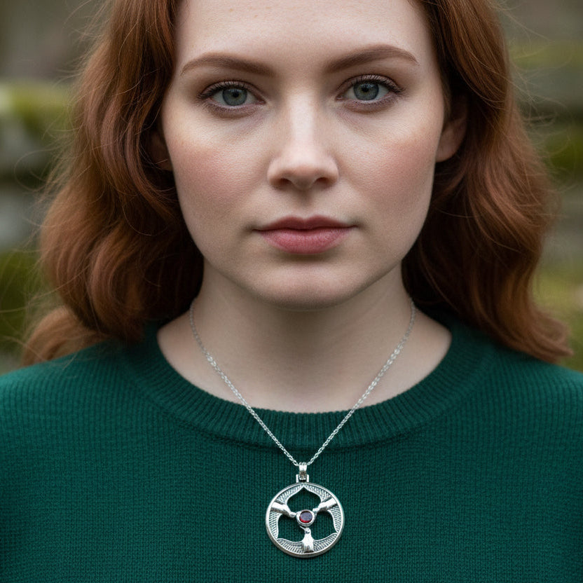 Rhiannon's Three Birds Goddess Necklace
