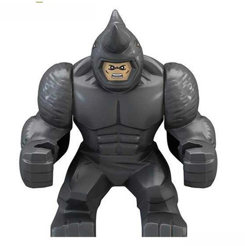 Rhino from Spider-Man (big figure) Lego Marvel Minifigure Custom Toys 1
