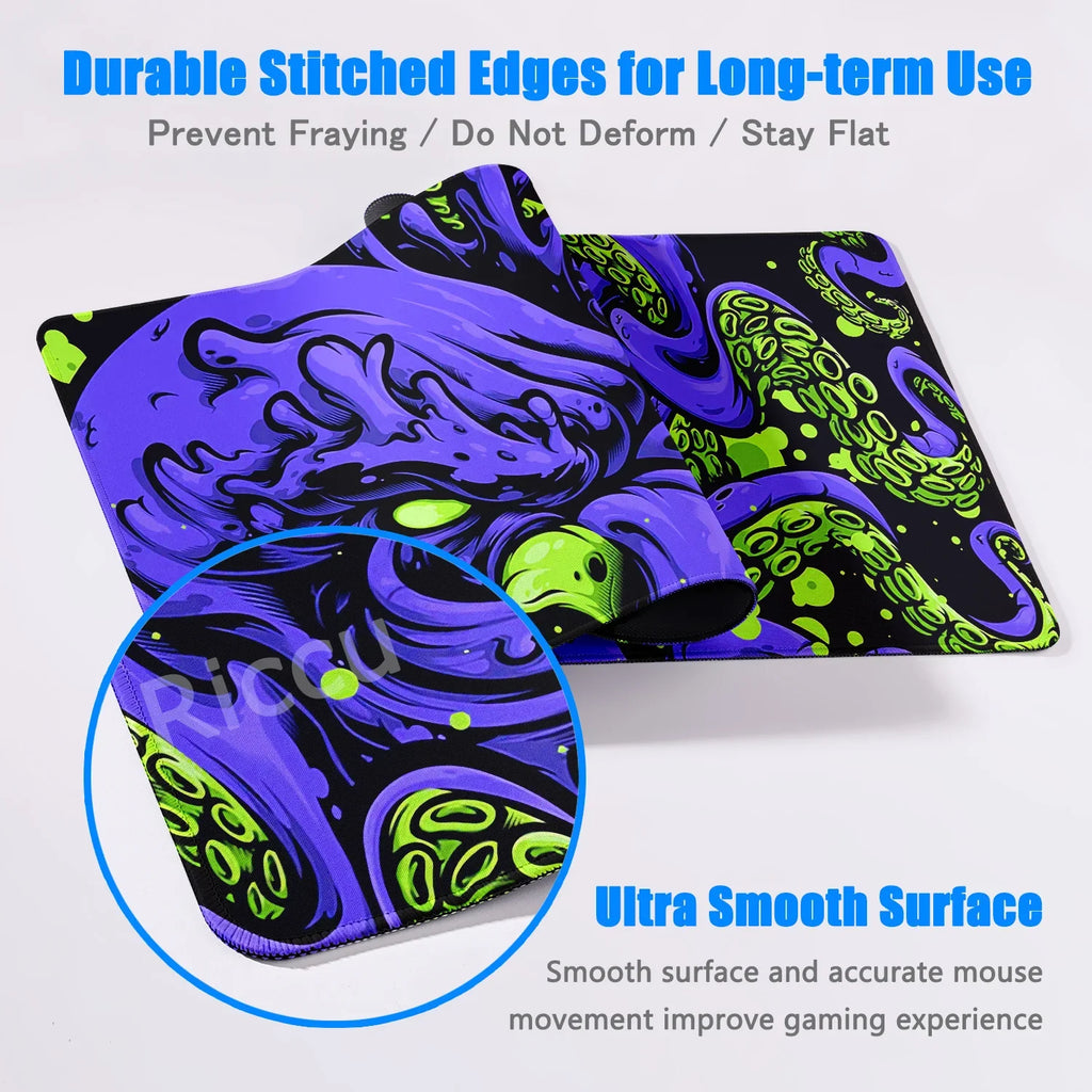 Riccu large octopus gaming mouse pad, XL Waterproof