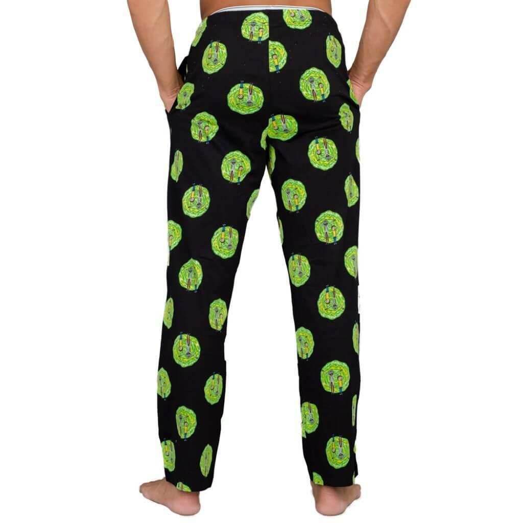 Rick and Morty Portal T-Shirt and Lounge Pants Pajama Set - S