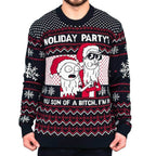 Rick & Morty Son of a B Holiday Sweater - S