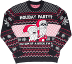 Rick & Morty Son of a B Holiday Sweater - S