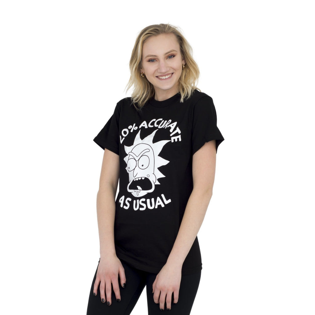 Rick Sanchez Only 20% Accurate As Usual Adult Unisex T-Shirt