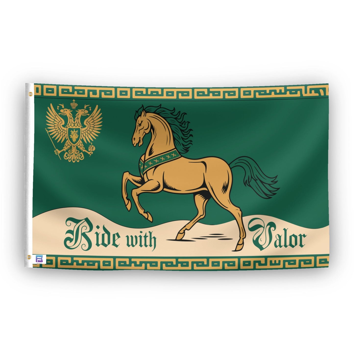 LOTR Rohan Horse Ride With Valor Flag