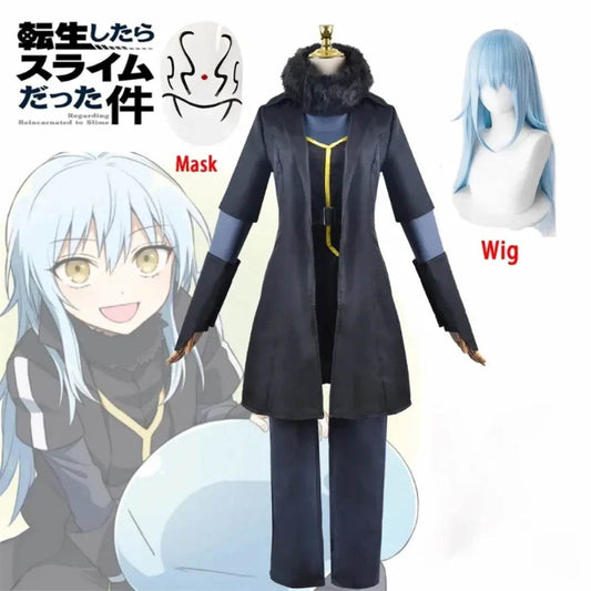 Rimuru Tempest Cosplay Costume – Reincarnated as a Slime Wig & Mask - S / Wig Only(one size)