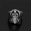 Roman St.Michael Archangel Stainless Steel Ring - 9