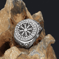 Vikings Helm of Awe Stainless Steel Ring - 9