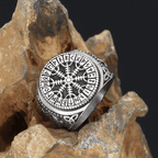 Vikings Helm of Awe Stainless Steel Ring - 9