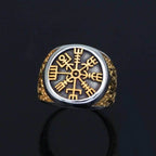 Viking Vegvisir Tree of Life Stainless Steel Ring - 9