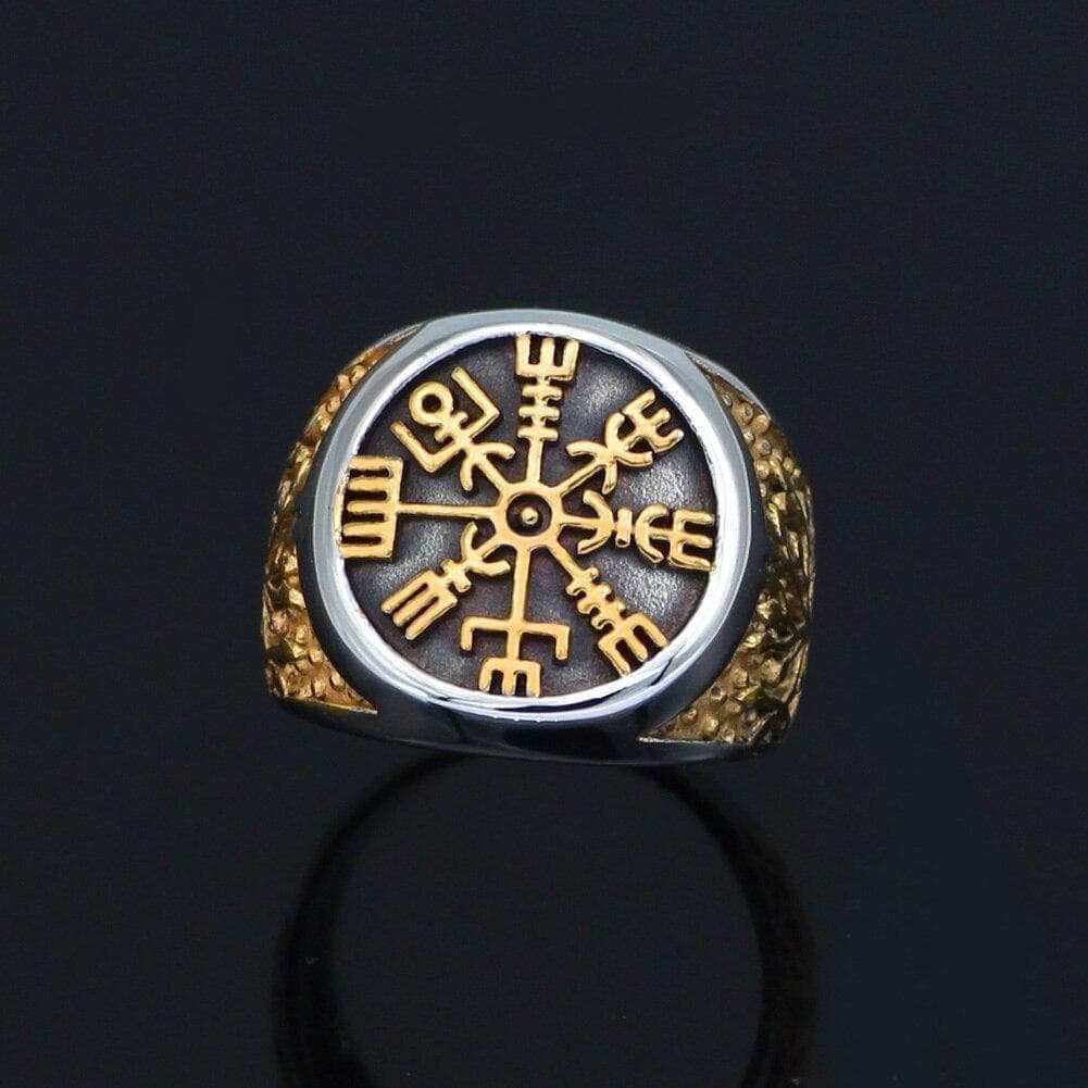Viking Vegvisir Tree of Life Stainless Steel Ring - 9